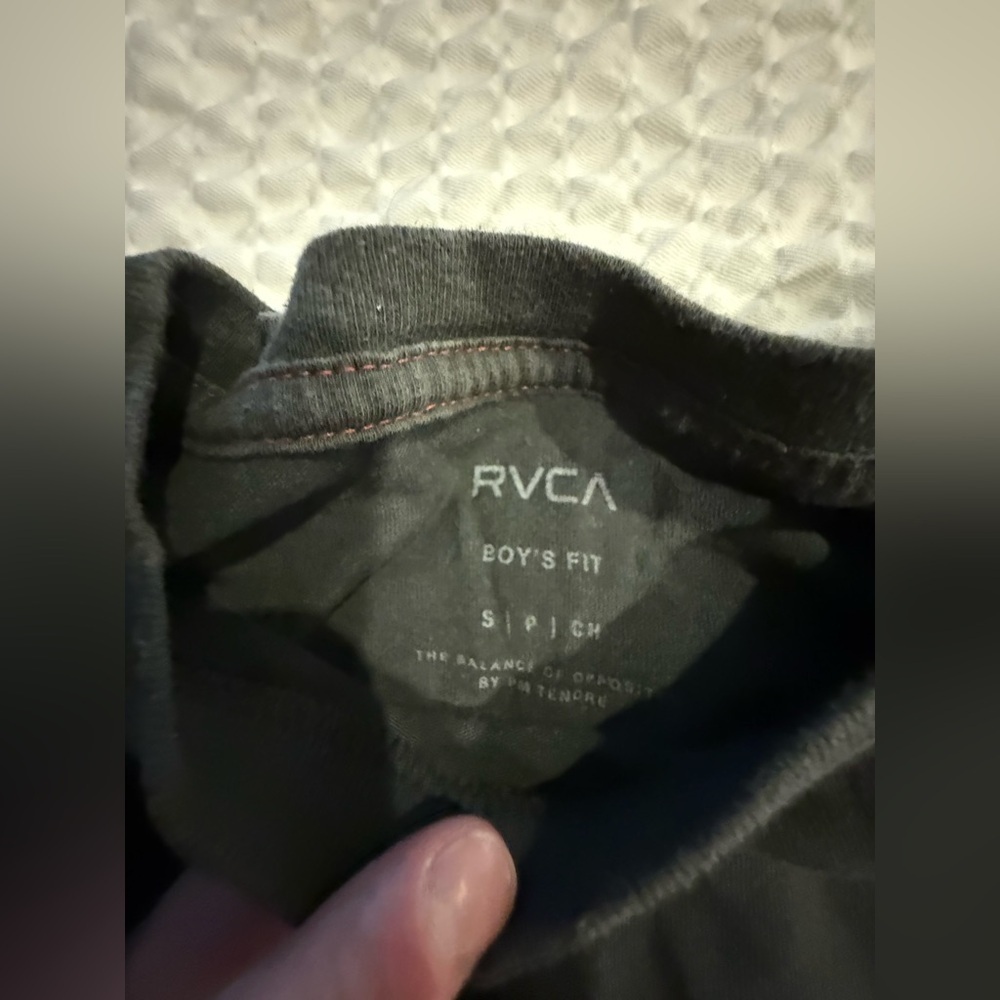 RVCA Black Tee with Gold Leopard Graphic - Picture 4 of 4